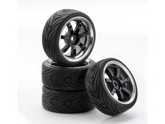 1:10 SC-Räder W7 Style chrom/schwarz (4) | Artikelnummer: 500900547