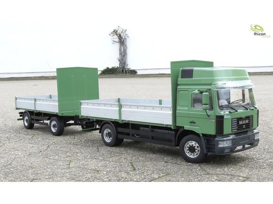 1:14 MAN F2000 2-Achs-Gliederzugmasch. mit Pritsche JXModel  | Artikelnummer: 52000 