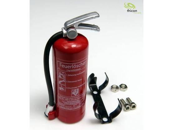 1:10 / 1:14 Feuerlöscher mit Aufkleber rot mit Halter | Artikelnummer: 4260432972030