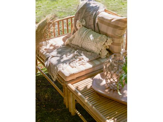 Ghina Decke, Natur, Recycelte Baumwolle | Artikelnummer: 8462-8770-6236