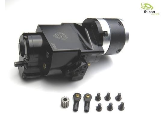 1:14 2-Gang-Getriebe Heckantrieb Metall 5:1 für 540er Motor | Artikelnummer: 4260432972023