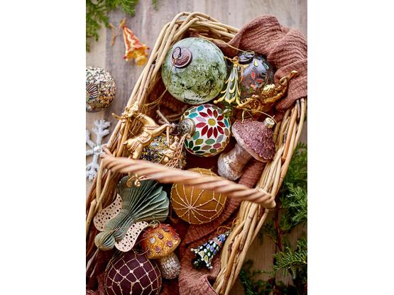Papier Engel Ingi Ornament, grün H:13 cm | Artikelnummer: 8884-1573-0016