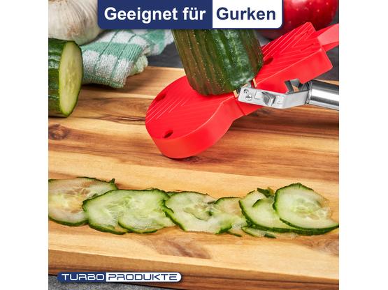 Turboschäler Combi Plus Universalschäler inkl. Hobelbrett  | Schneidet Vor- und Rückwärts - für Links- & Rechtshänder - 4in1 Funktion | Artikelnummer: 4027045101581