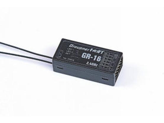 Graupner Empfänger GR-16 HoTT 2.4 GHz 8 Kanal | Artikelnummer: 33508
