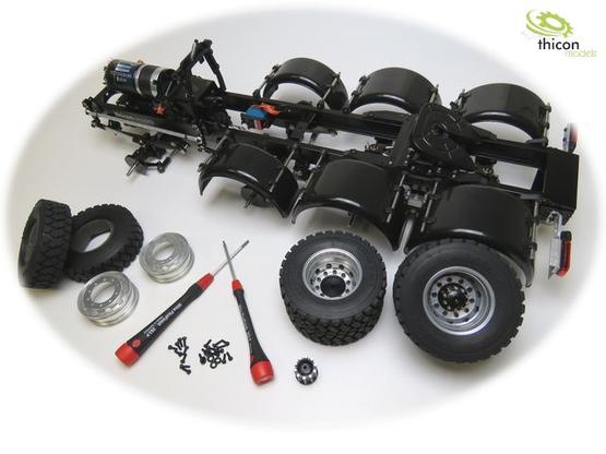 1:14 8x4 thicon-Schwerlast-Chassis LIGHT-1 Bausatz | Artikelnummer: 4260432970371