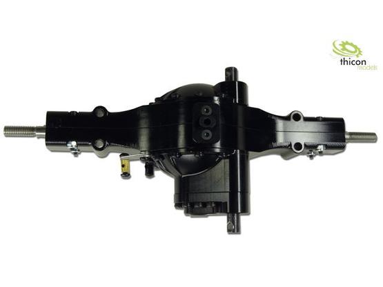 1:14 Differenzialachse hinten sperrbar mit Durchtrieb Alu | Artikelnummer: 4260432970951