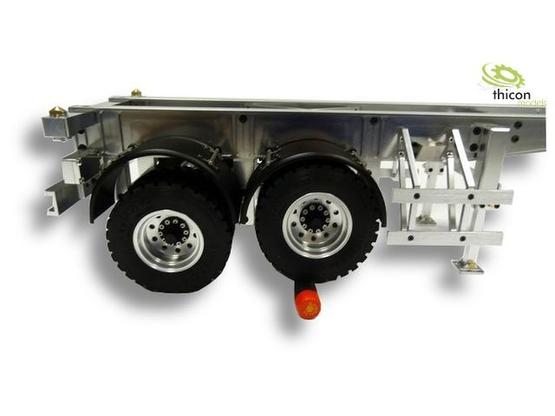 1:14 Auflieger 2-Achs für Wechselcontainer aus Alu  | Artikelnummer: 55002