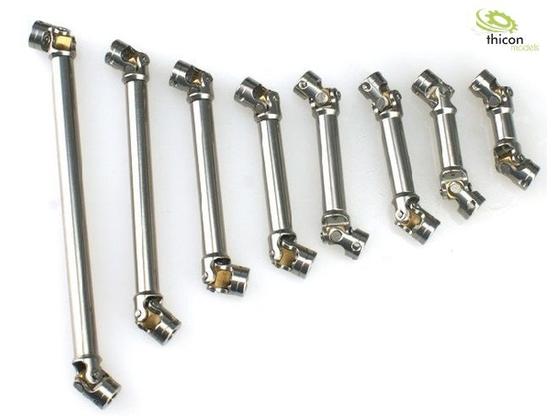 1:14 Kardanwelle Edelstahl 70-100mm mit 5mm Bohrungen | Artikelnummer: 4260432971392
