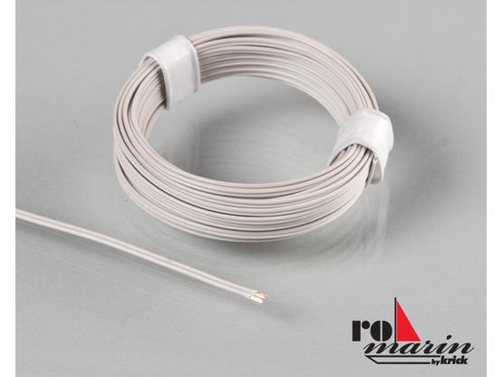 Zwillingslitze weiß 2x 0,07 mm 5m Ring | Artikelnummer: ro4035