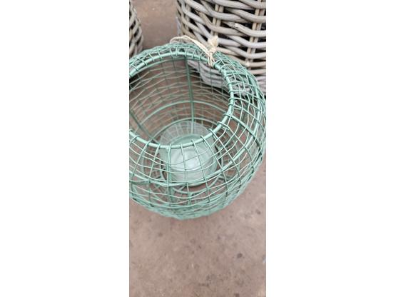 Windlicht salbei 19x19 cm  | Artikelnummer: 3818-0331-4805