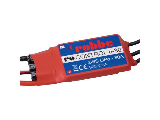 RO-CONTROL 6-80 2-6S -80(100A) BRUSHLESS REGLER 5V/5A SCHALT-BEC | Artikelnummer: 8710