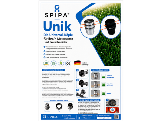 UNIK® SWISS Universal-Freischneiderkopf | Artikelnummer: 4250741636150