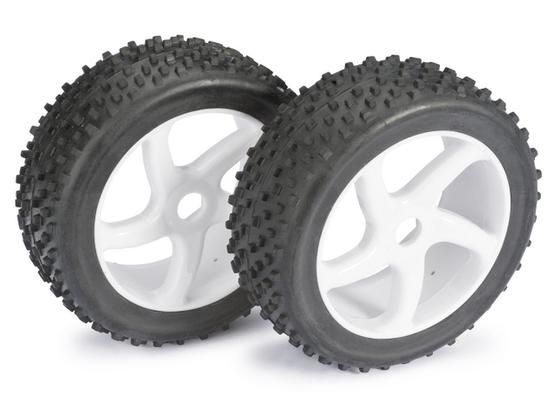 Räderset Buggy "5-Speichen / Dirt" weiß 1:8 (2) | Artikelnummer: 2520012