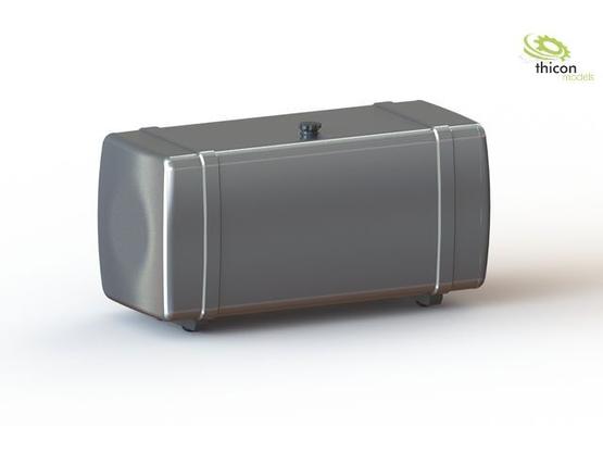 1:14 Tank 120mm silber mit Tankhalter | Artikelnummer: 4260432972511