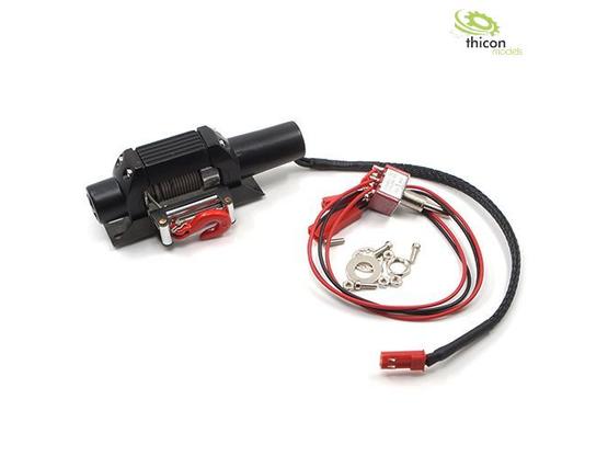 1:10/1:14 Seilwinde aus Metall rot mit Stahlseil 7,2V | Artikelnummer: 4260432971637