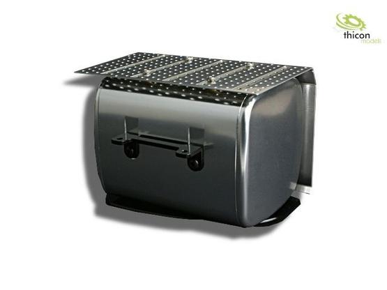 1:14 Arocs Auspuff aus Alu mit Hitzeschild V2A | Artikelnummer: 4260432972566