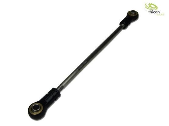 1:14 Spurstange 3mm Stahl mit Alu-Kugelköpfen 120mm | Artikelnummer: 4260432972146