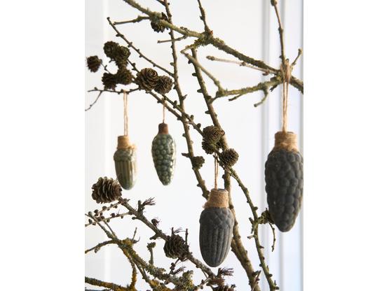 Hängezapfen PANDORA – CHOKO PATINA MIX | Ø 4 cm | Artikelnummer: 8713-4685-0842