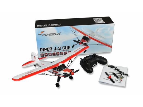 Piper J-3 Cup rot/weiß, 3-Kanal RTF, Gyro, Mode 2 | Artikelnummer: 24107