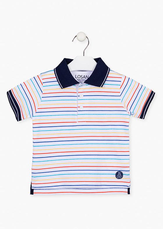 Polo-Shirt, Baumwolle, gestreift