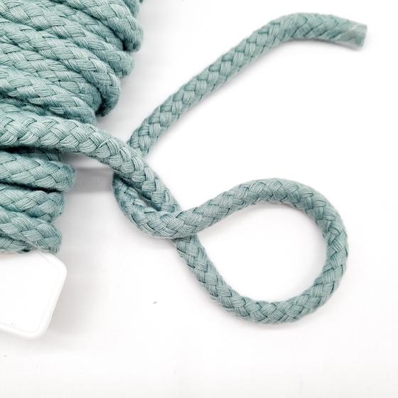 Rundkordel Baumwolle 8mm uni  - dusty mint