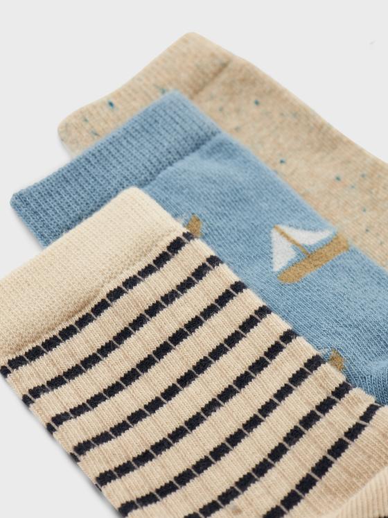 Name It Socken 3er Pack Sailor Streifen Spring Lake Melange 