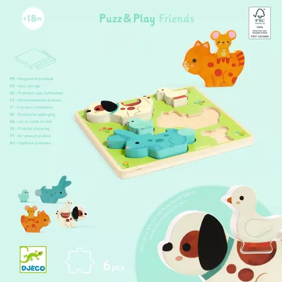 Djeco  Puzz & Play Freunde