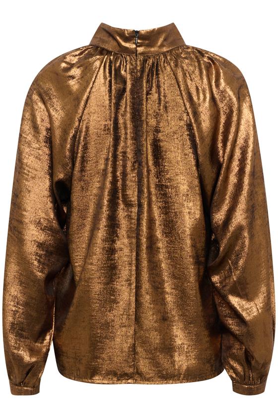 SOAKED Bluse SLElvie Ronya 30408175 - kupfer mit Schimmer