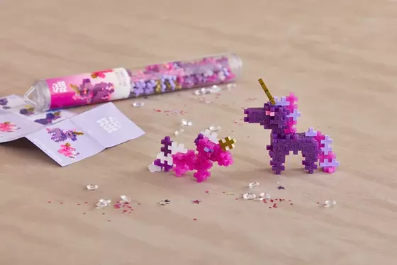 Plus Plus 100 Kreativ Bausteine Glitzer Einhorn