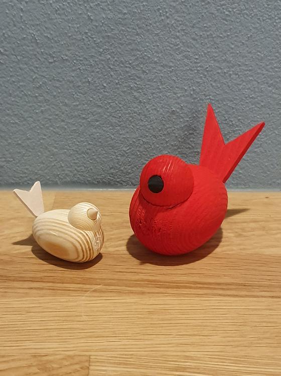 Holzvogel mini sitzend