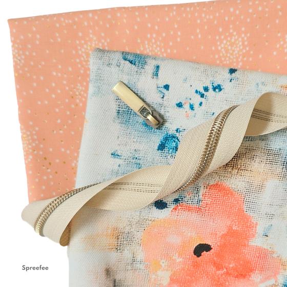 Pouch Nähset mit See you at Six Canvas, Innenstoff und Reißverschluss