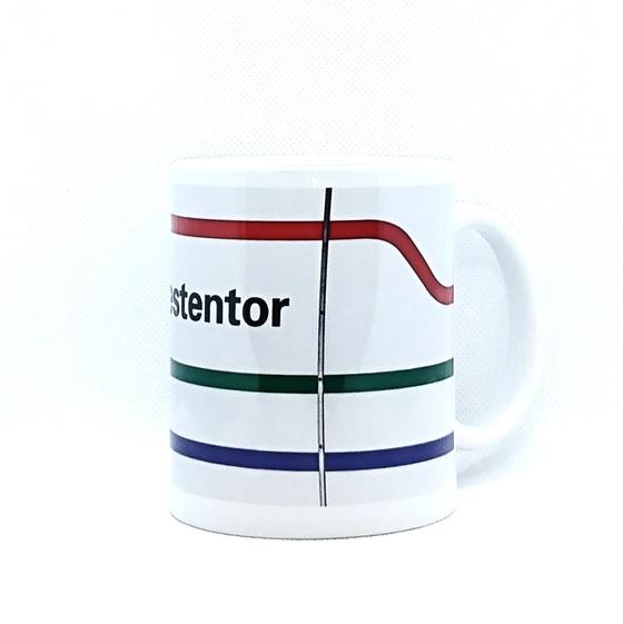 U-Bahn Kaffeebecher Kaffeetasse U-Bahnhof Westentor Stadtbahn Dortmund Linie U43 von tom bäcker Geschenkidee Kunst Kultur Wallring, Fussgängerzone, Novum Hotel, Rheinische Straße, Westenhellweg