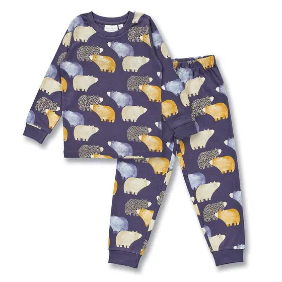 Sense Organics Pyjama Long John Bärendruck Blau