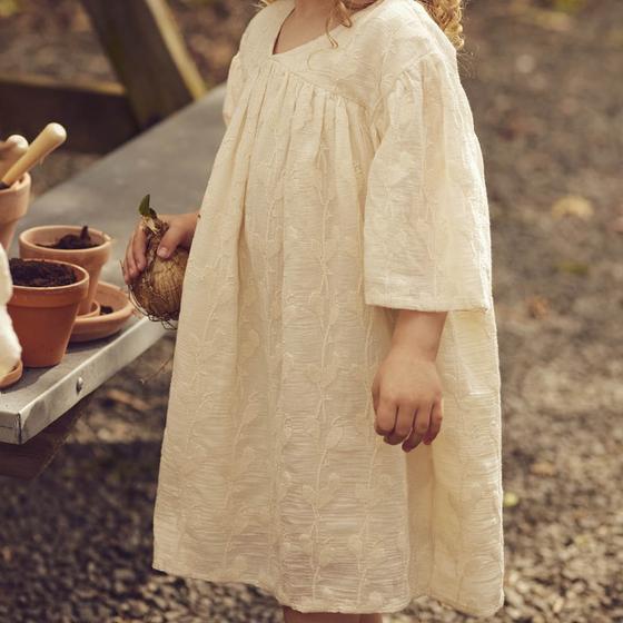 Müsli by Green Cotton Puff Dress Poetry Natural