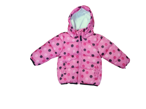 Winterjacke "Punkte" mit abnehmbarer Kapuze 