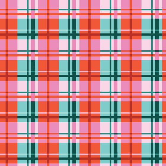 Christmas Plaid Karostoff aus der Kollektion Jolly Tidings von Cloud9 Fabrics in modernen Farben