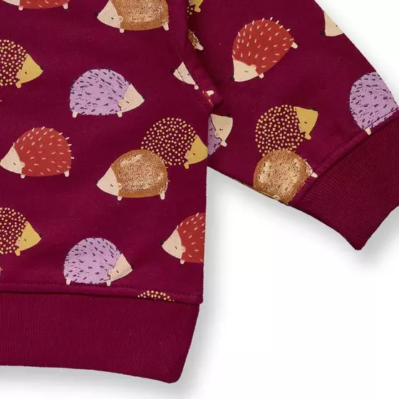 Sense Organics Sweatshirt Siam Igel Weinrot