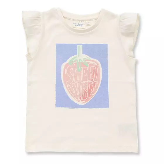 Sense Organics Pyjama Kurz Jula Strawberry Stripes