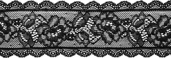 Elastische Spitze 60mm schwarz 189198 000 