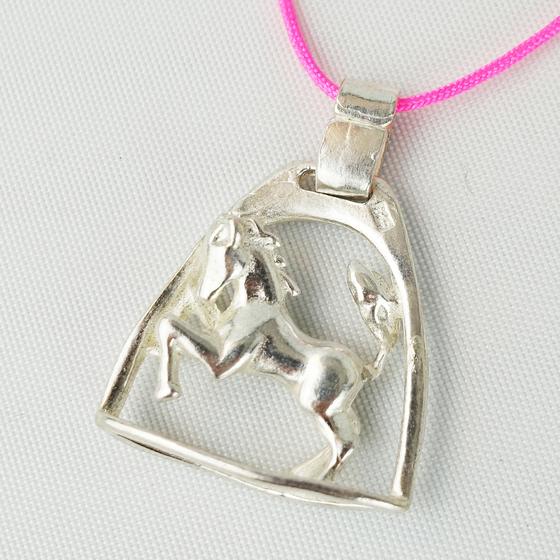 goldmarie Kette PFERD - 925er Silber - 2cm