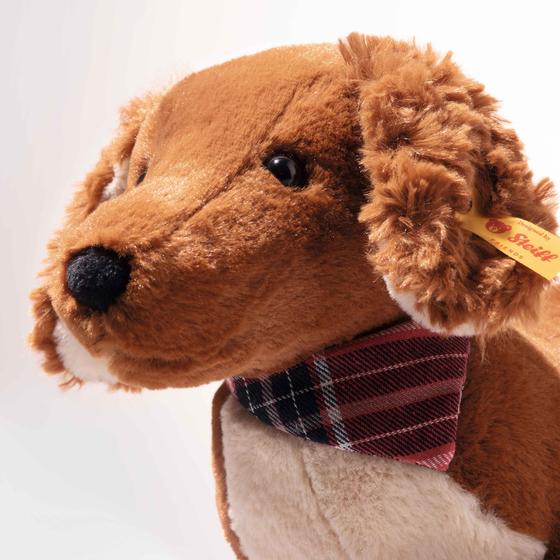 Steiff Kuscheltier Waldi Dackel 30 cm stehend  braun 