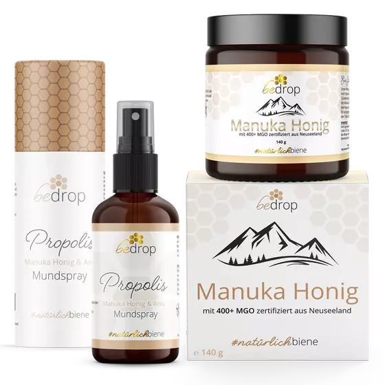 Manuka Set | Manuka Honig MGO 400 + Manuka/Propolis/Anis Halsspray