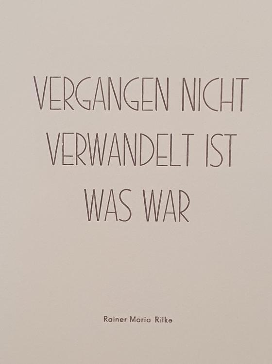 Trauerkarte in Bleisatz - Buchdruck