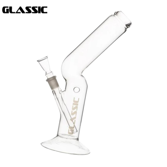 Glasbong, Glassic, Flash, Zylinder, seitliche Ansicht