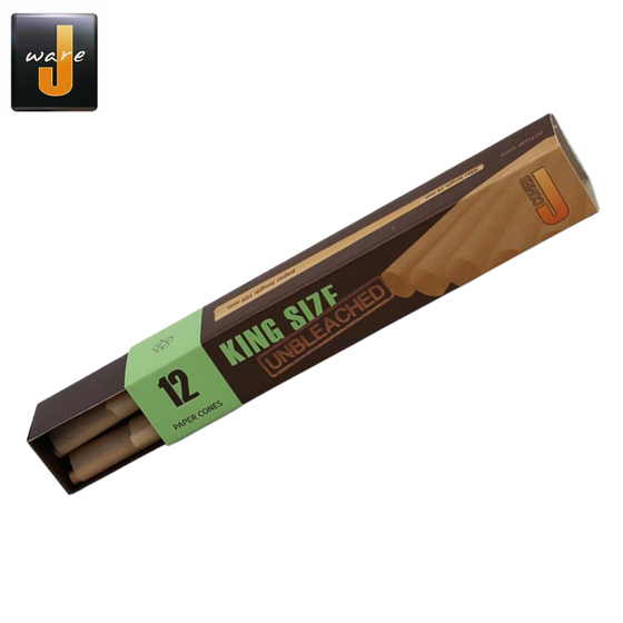 Konische Hülsen, Jware, King Size, Ungebleicht, 12er