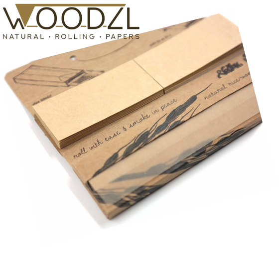 Papers mit Tips, WOODZL, Brown, King Size Slim