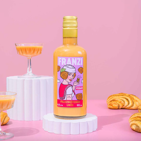 FRANZI Franzbrötchen Likör VEGAN - 500ml 