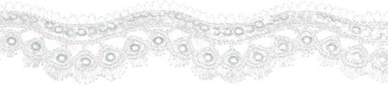 Klöppelspitze Pailetten weiß 180017 009