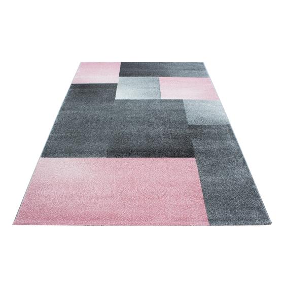 Lucca 160 x 230 cm siyah pembe