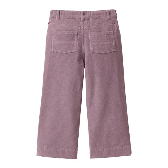 People wear Organic Kord Hose Gefüttert Grauviolett